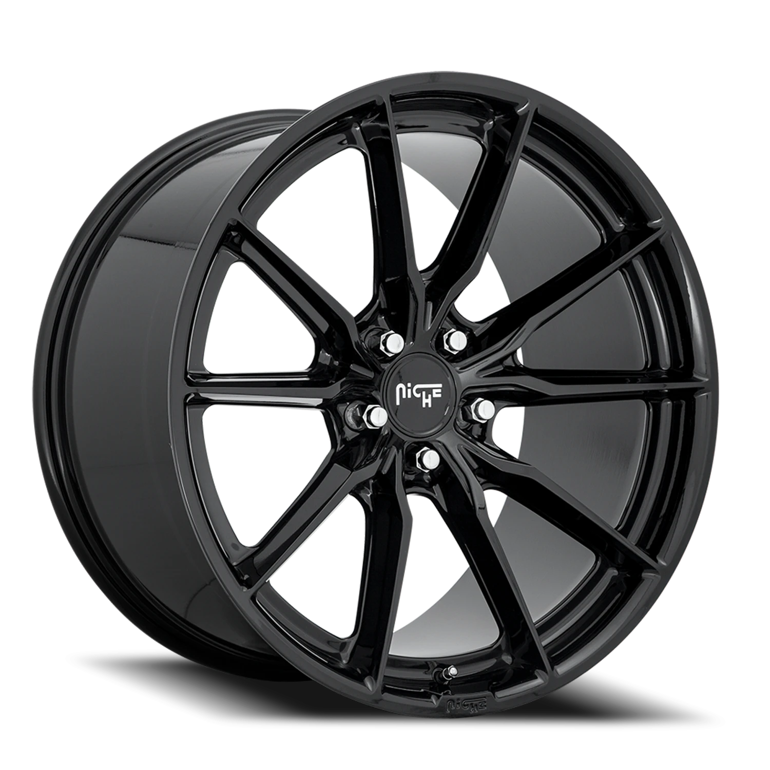 Niche Rainier 20x10.5" 5x112mm 66.5mm CB +40mm Gloss Black