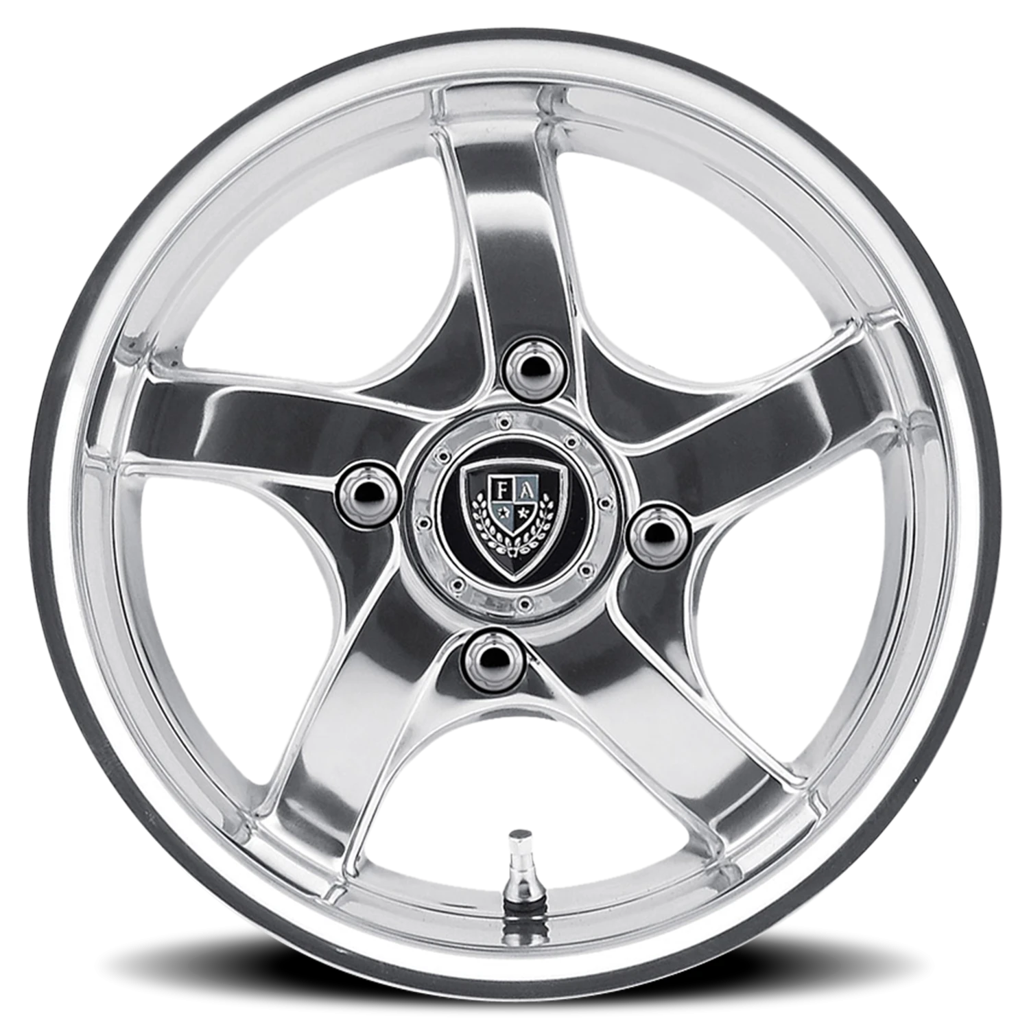 Fairway Alloys Rallye 12x6" 4x101.6mm 70.7mm CB -20mm Polished