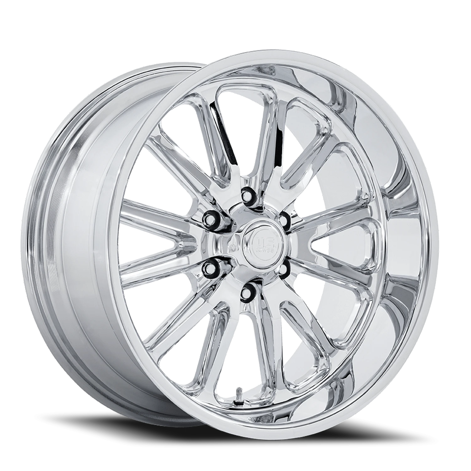 US Mags Rambler 6 20x9.5" 6x139.7mm 106.1mm CB +1mm Chrome Chrome Plated