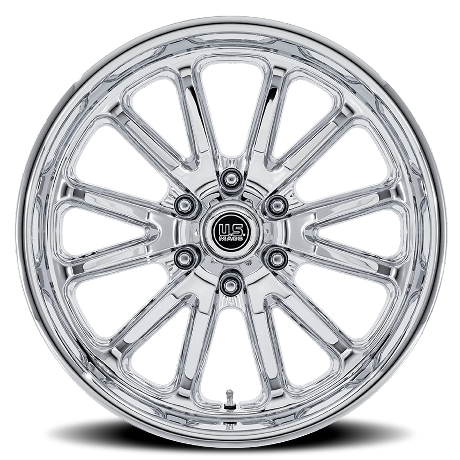 US Mags Rambler 6 20x9.5" 6x139.7mm 106.1mm CB +1mm Chrome Chrome Plated