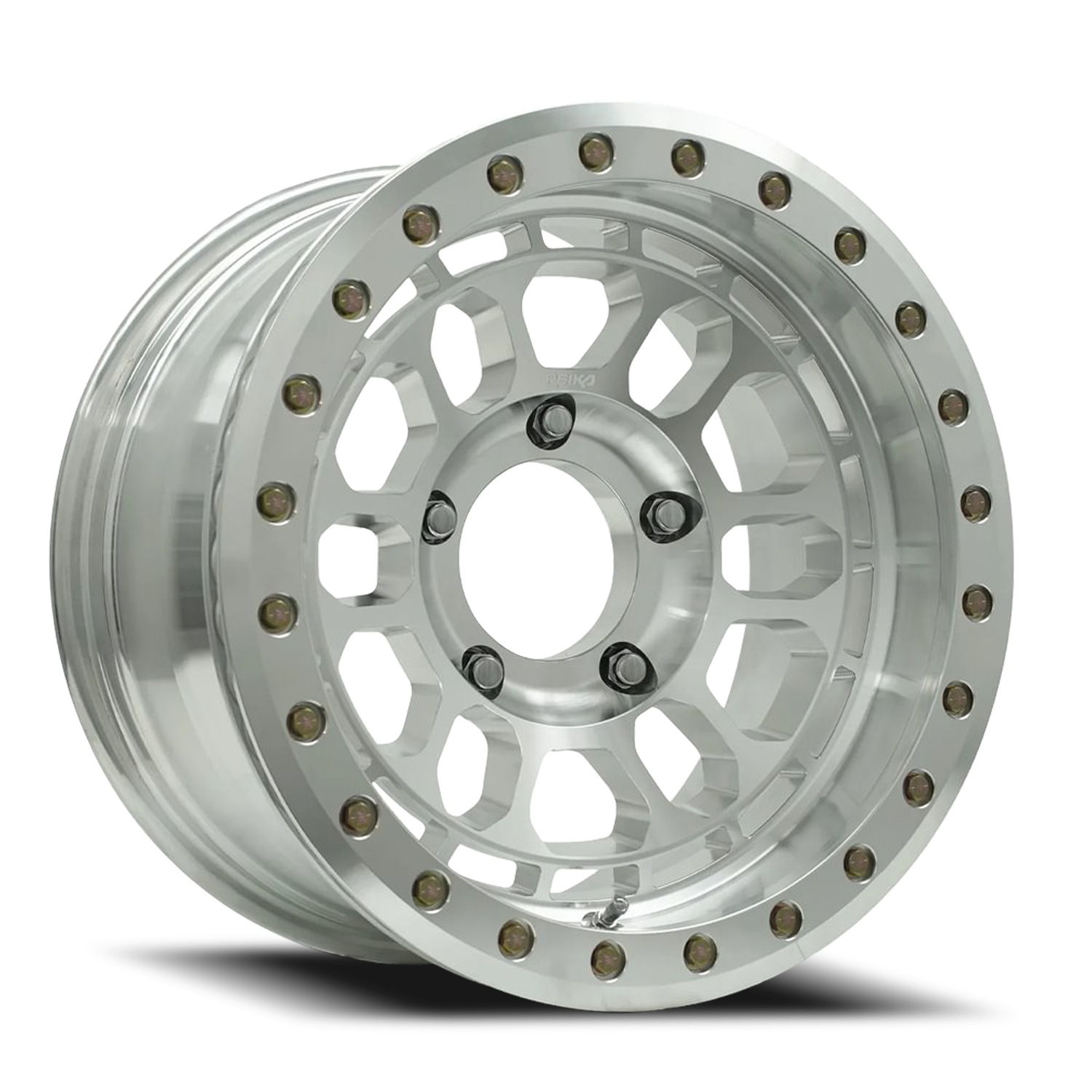 Reika Rambler Bead Lock RW 17x9 -12 5x150mm 110.3mm Machined Raw Alumi