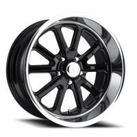 US Mags Rambler 18x9.5" 5x120.65mm 72.56mm CB +1mm Gloss Black