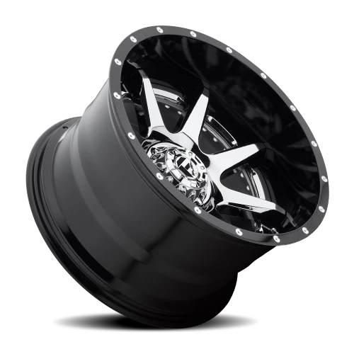 Fuel Rampage 20x12 -44 8x180mm 124.2mm Chrome Gloss Black Lip