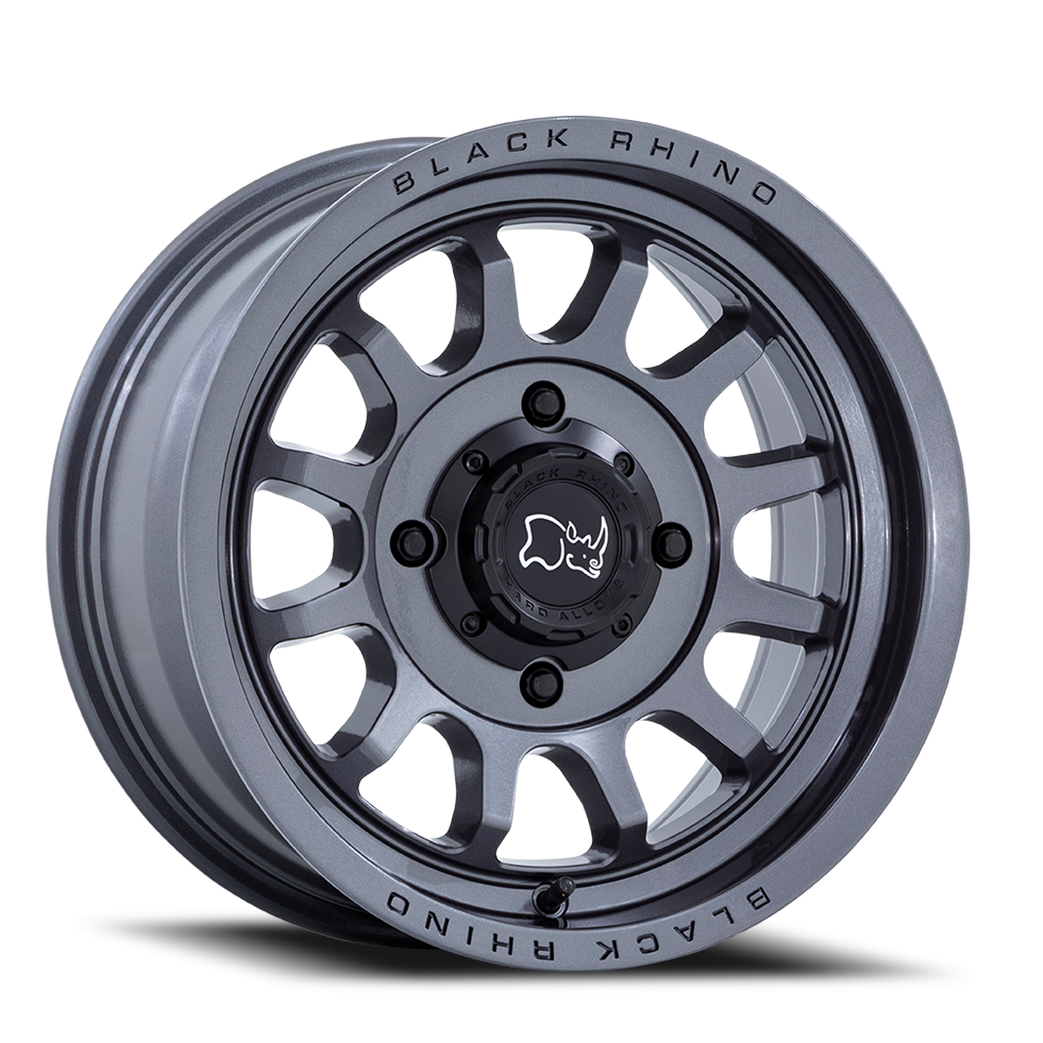 Black Rhino Rapid UTV 14x7" 4x137mm 110.1mm CB +10mm Gloss Gunmetal