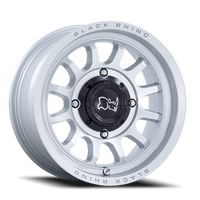 Black Rhino Rapid UTV 15x7" 4x137mm 110.1mm CB +10mm Hyper Silver Machined Face