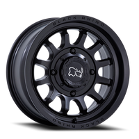 Black Rhino Rapid UTV 15x7" 4x110mm 86mm CB +10mm Matte Black