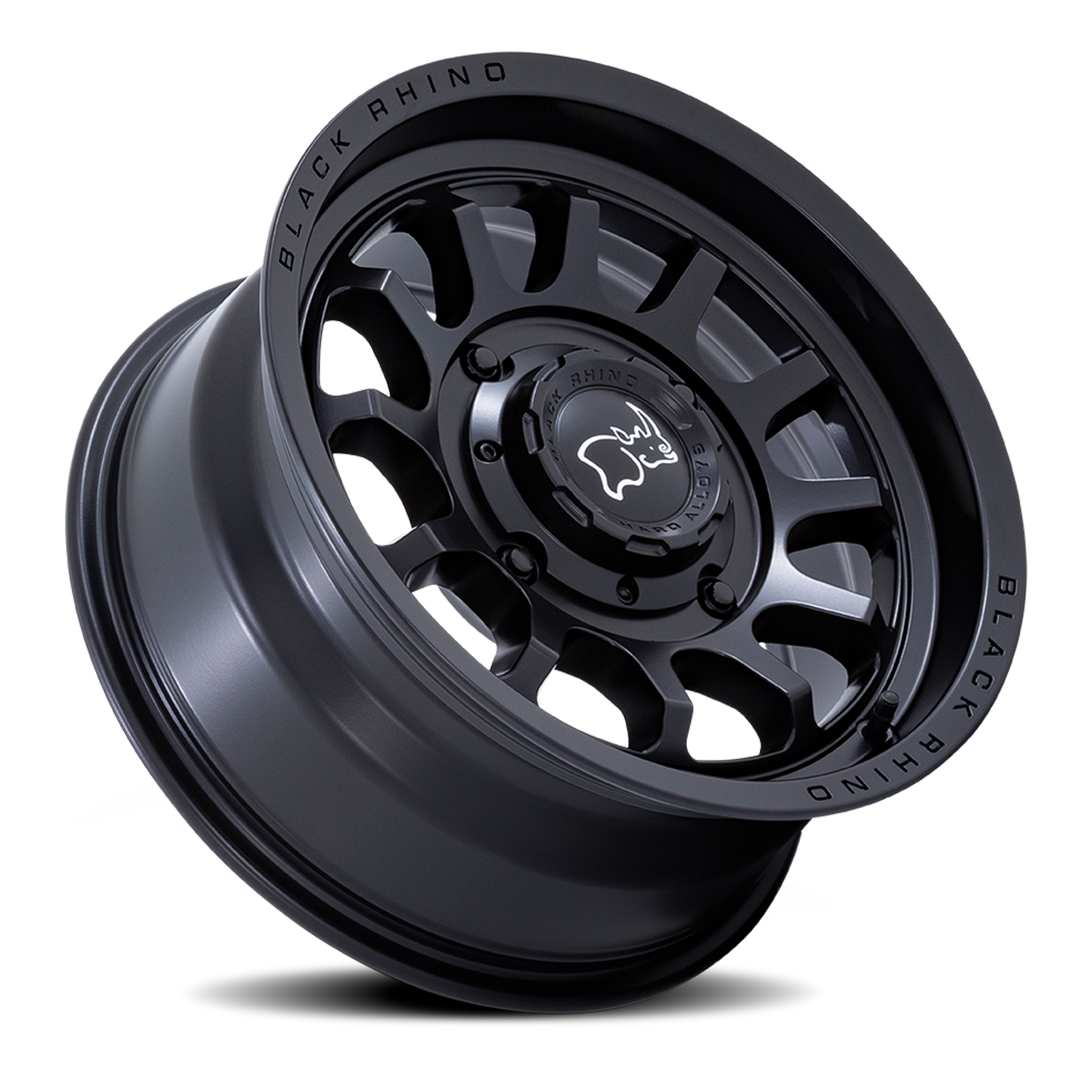 Black Rhino Rapid UTV 15x7" 4x110mm 86mm CB +10mm Matte Black