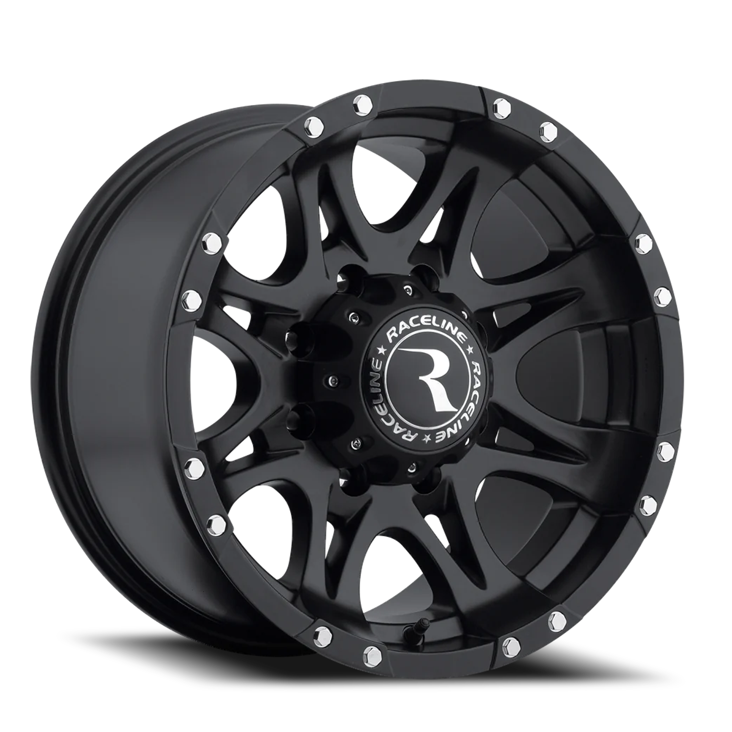 Raceline Raptor 17x9" 8x170mm 131mm CB -12mm Matte Black
