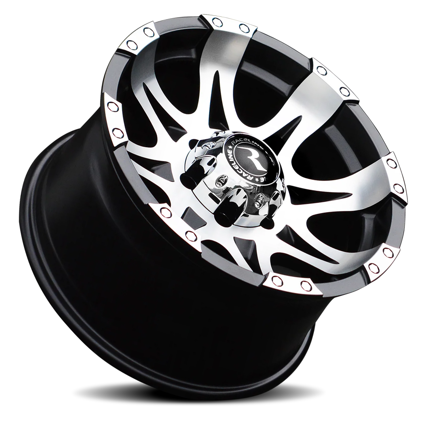 Raceline Raptor 982 18x9 -6 8x165.1mm 125mm Black Machined Face