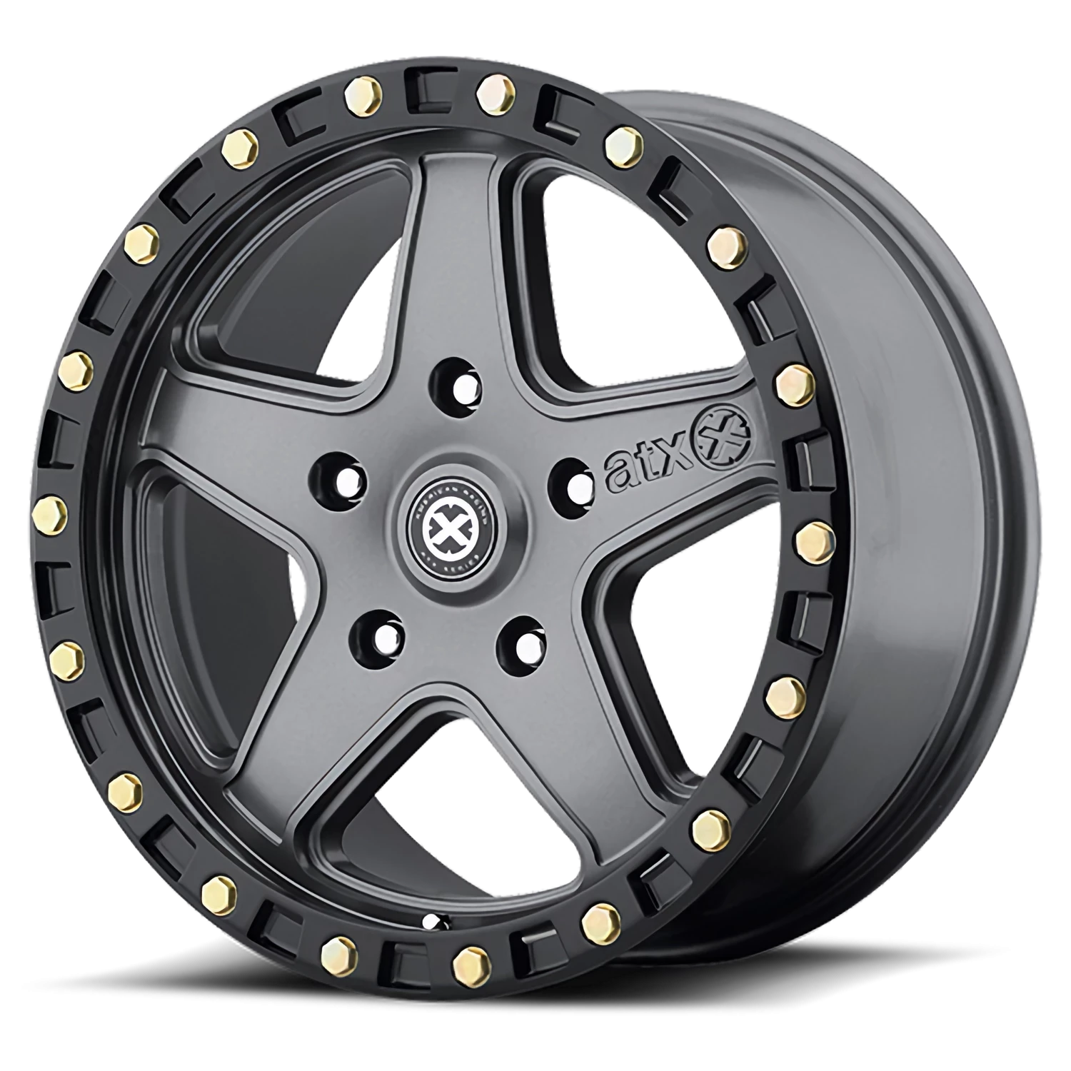 ATX Ravine AX194 GY 17x8.5 +10 5x127mm 71.5mm Matte Gray Black Lip