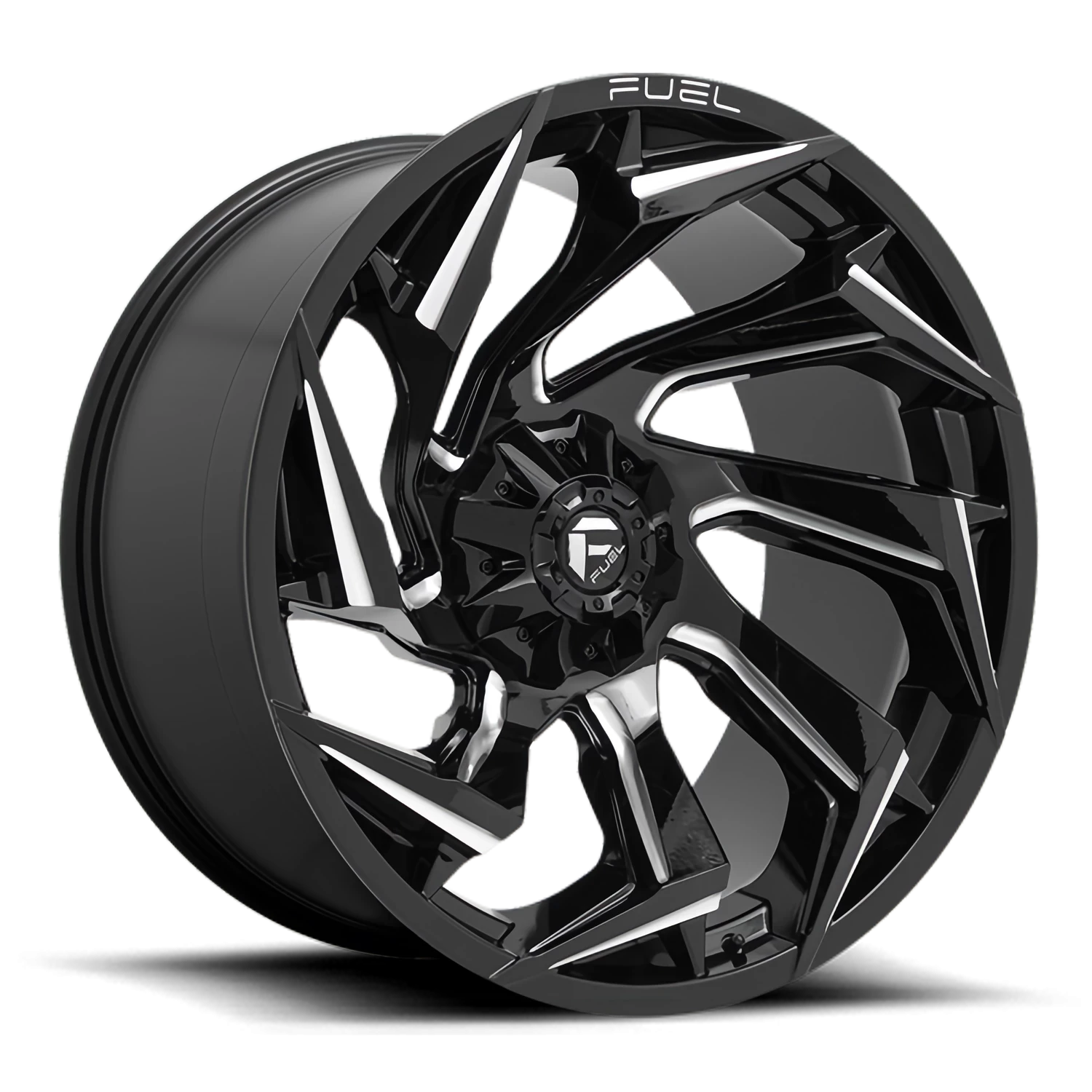 Fuel Reaction 22x10" 6x135mm 106.1mm CB -18mm Gloss Black Milled
