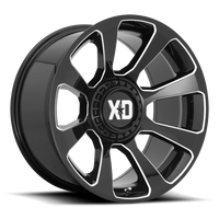 XD Series Reactor 20x9" 6x135mm 106.1mm CB +18mm Gloss Black Milled