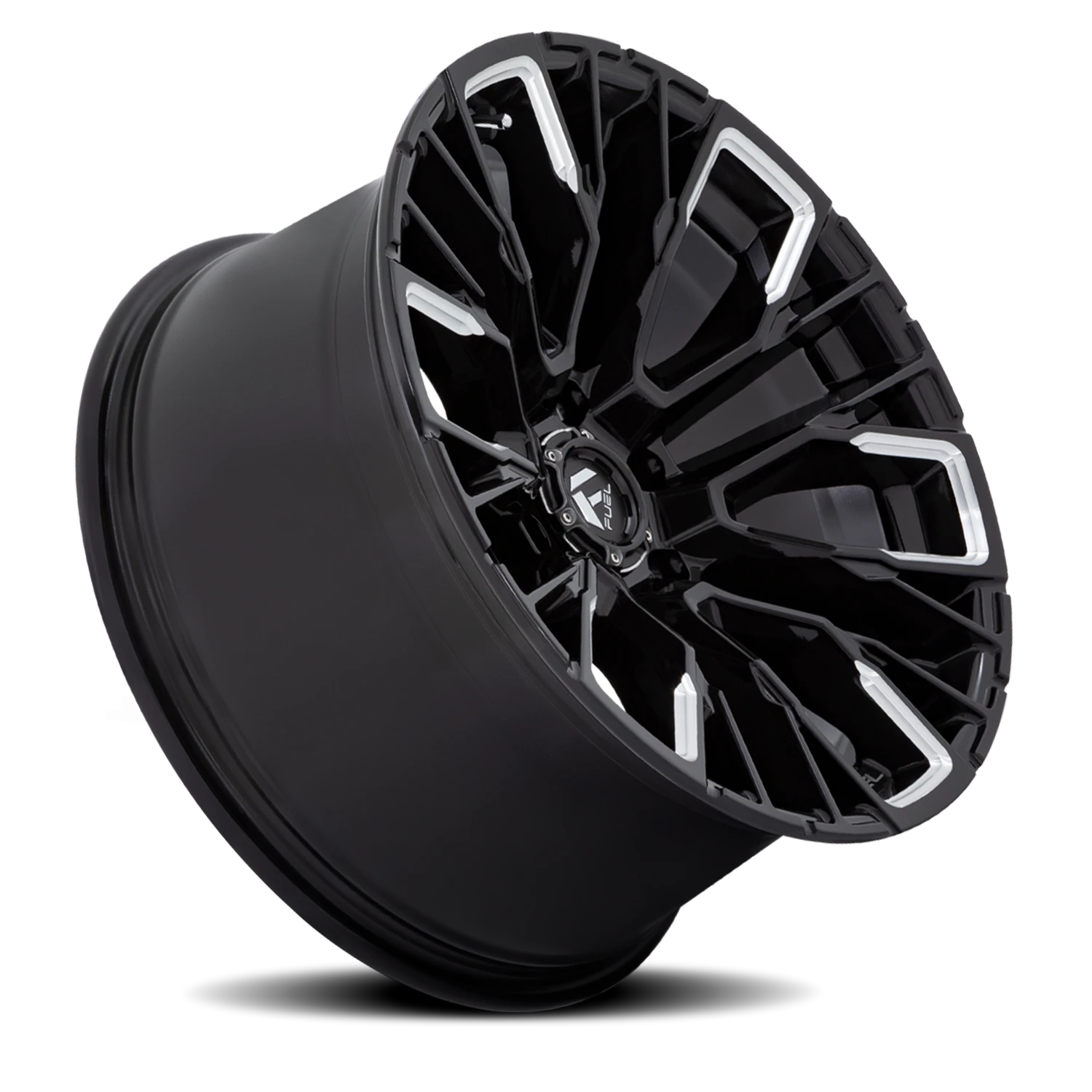 Fuel Rebar 6 20x10" 6x135mm 87.1mm CB -18mm Gloss Black Milled