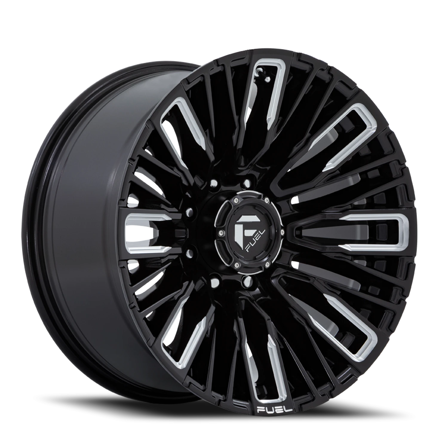 Fuel Rebar 8 20x10" 8x170mm 125.1mm CB -18mm Gloss Black Milled