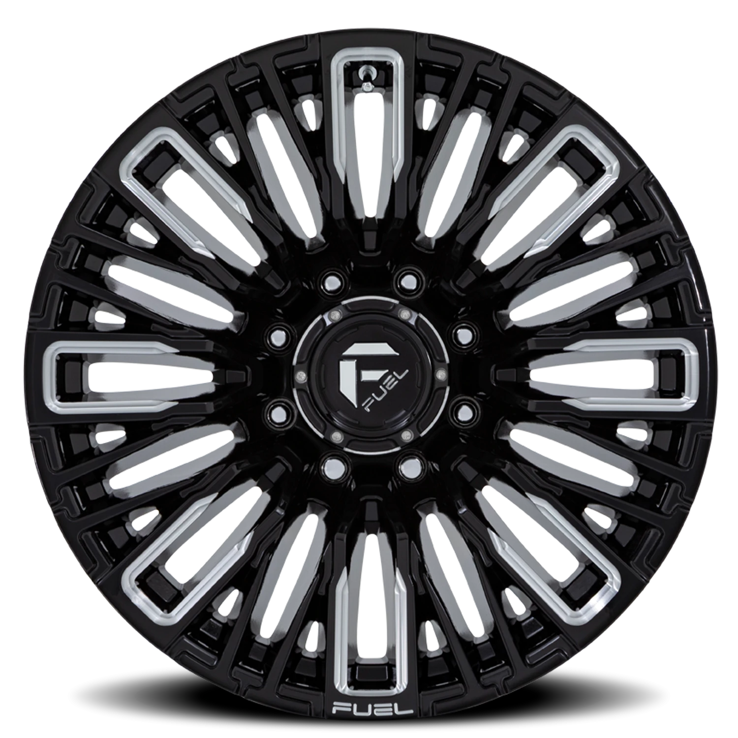 Fuel Rebar 8 20x10" 8x170mm 125.1mm CB -18mm Gloss Black Milled