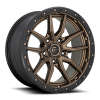 Fuel Rebel 20x9" 5x150mm 110.2mm CB +1mm Matte Bronze Black Bead Ring