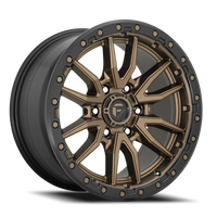 Fuel Rebel 17x9 +1 6x114.3mm 66.06mm Matte Bronze Black Bead Ring