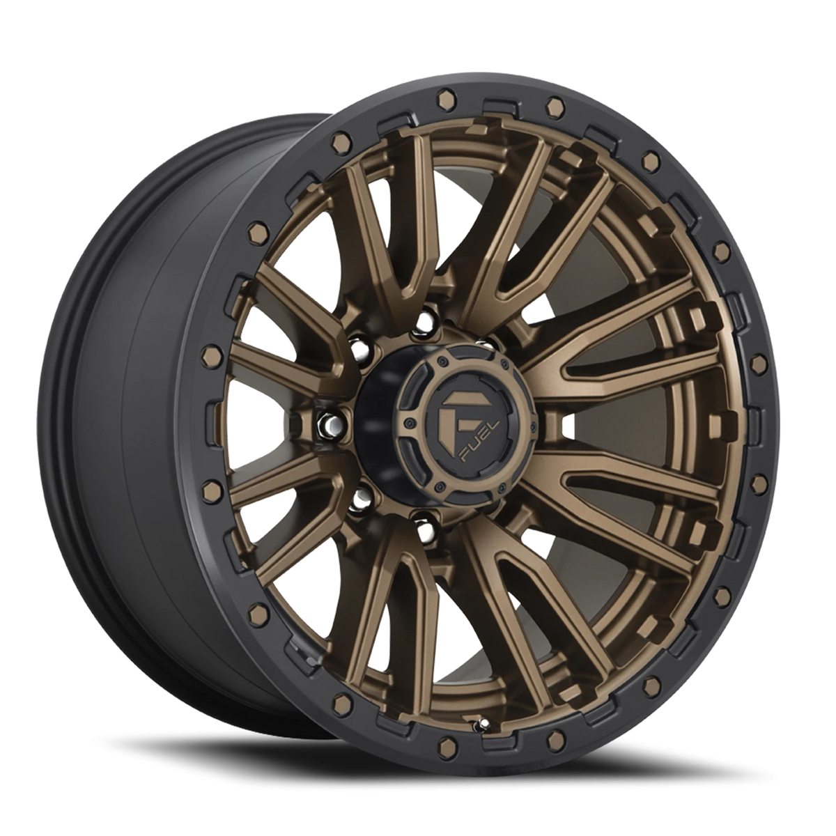 Fuel Rebel 22x12 -44 8x165.1mm 125.1mm Matte Bronze Black Bead Ring