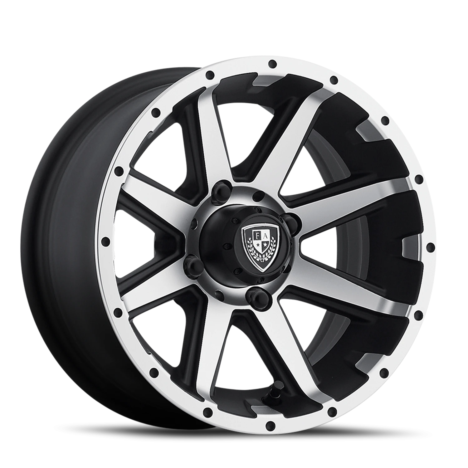 Fairway Alloys Rebel 14x6.5" 4x101.6mm 70.7mm CB -23mm Matte Black Machined