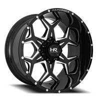 Hardrock Offroad Reckless Xposed H507 22x12" 5x150mm 110.3mm CB -51mm Gloss Black Milled