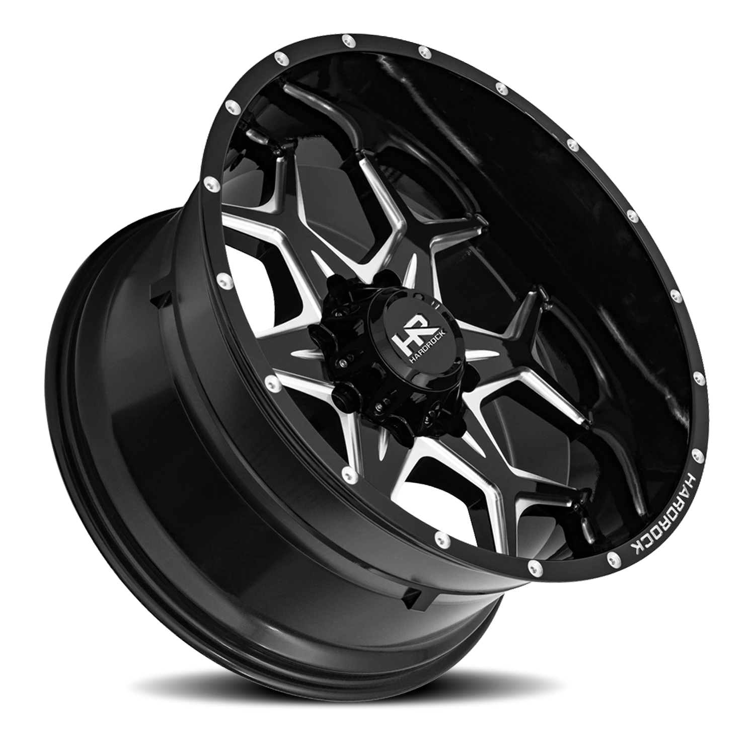 Hardrock Offroad Reckless Xposed H507 22x12" 5x150mm 110.3mm CB -51mm Gloss Black Milled