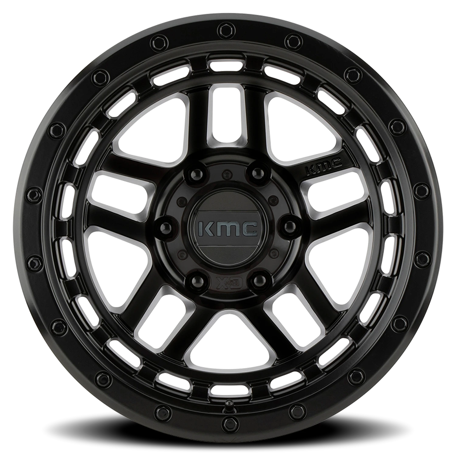KMC Recon 18x8.5" 6x120mm 66.9mm CB 0mm Satin Black