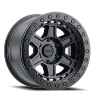 Black Rhino Reno Beadlock BK 17x8.5 -30 6x139.7mm 112.1mm Matte Black Black Bolts