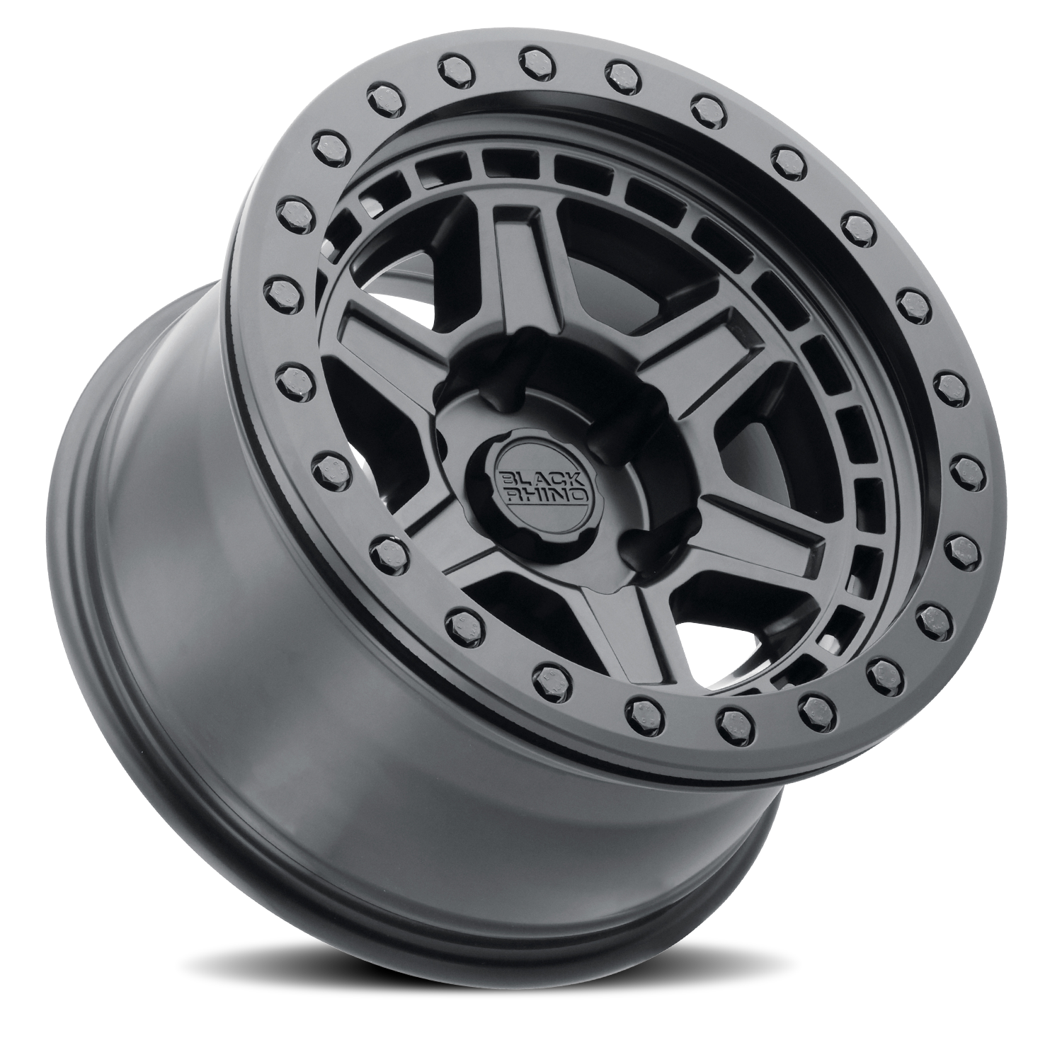 Black Rhino Reno Beadlock 17x8.5" 6x135mm 87.1mm CB 0mm Matte Black Black Bolts