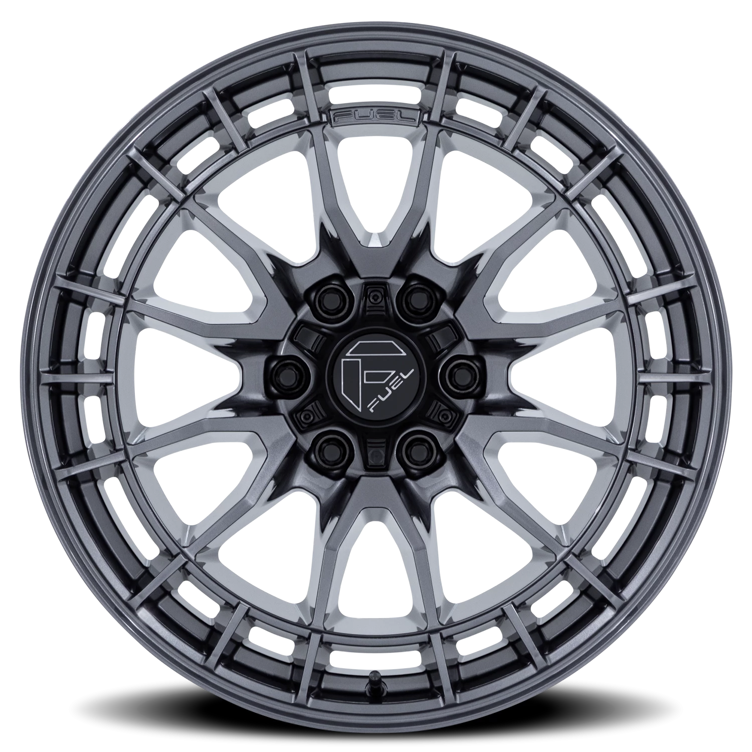 Fuel Revolt 20x9" 6x139.7mm 106.1mm CB +20mm Gloss Gunmetal