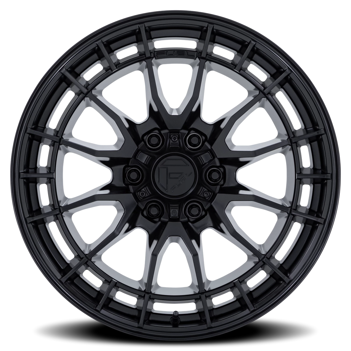 Fuel Revolt 17x8.5 +25 6x139.7mm 106.1mm Matte Black