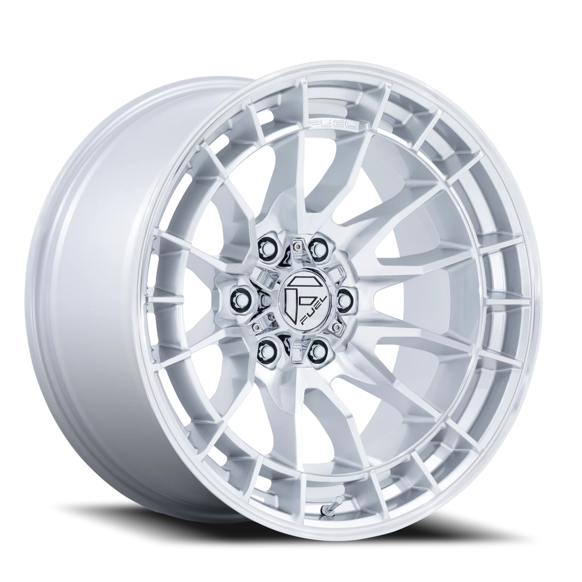 Fuel Revolt 18x9 +20 6x135mm 87.1mm Hyper Silver Machined Face