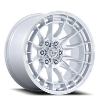 Fuel Revolt 17x9" 6x139.7mm 106.1mm CB -12mm Hyper Silver Machined Face