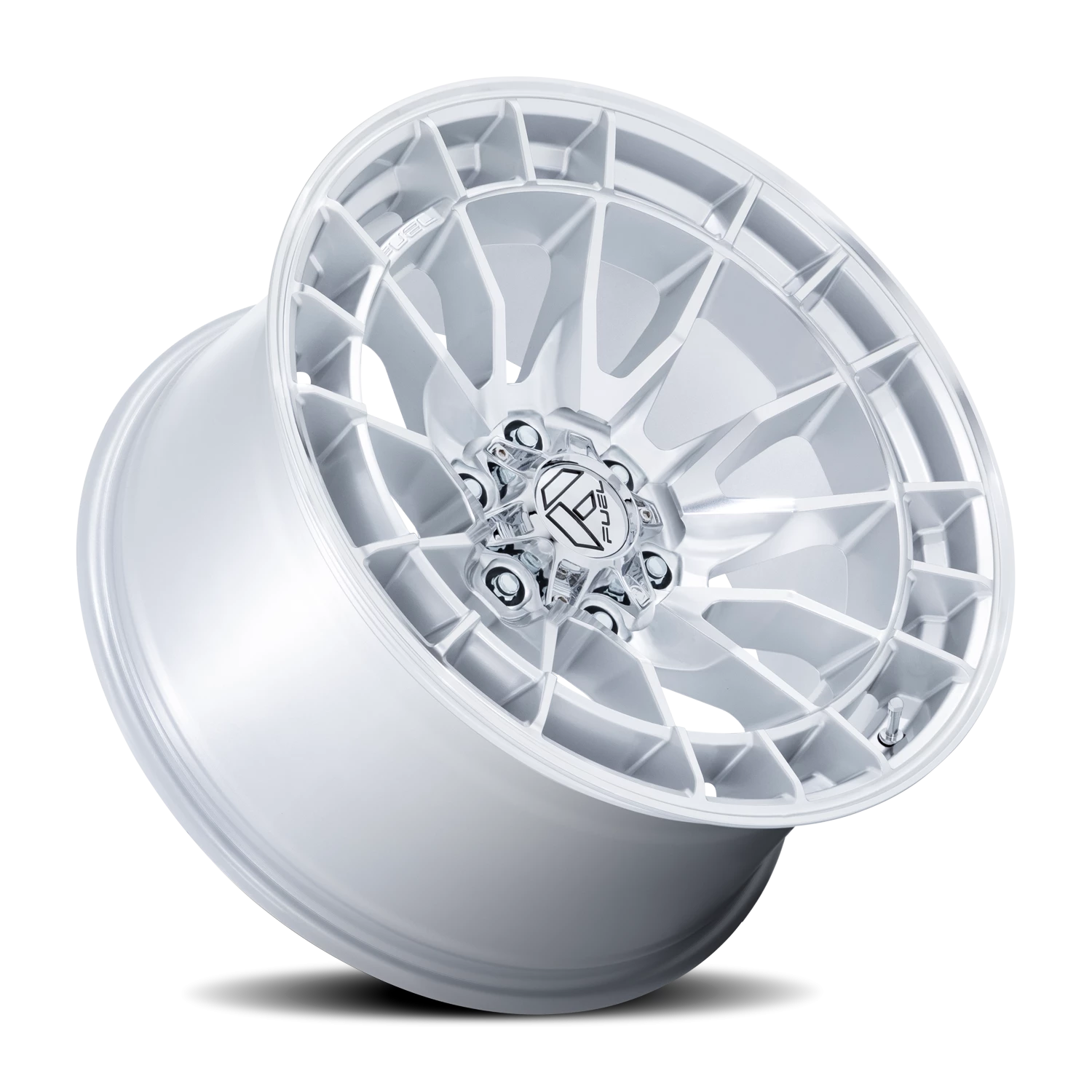 Fuel Revolt 20x9" 6x139.7mm 106.1mm CB +20mm Hyper Silver Machined Face