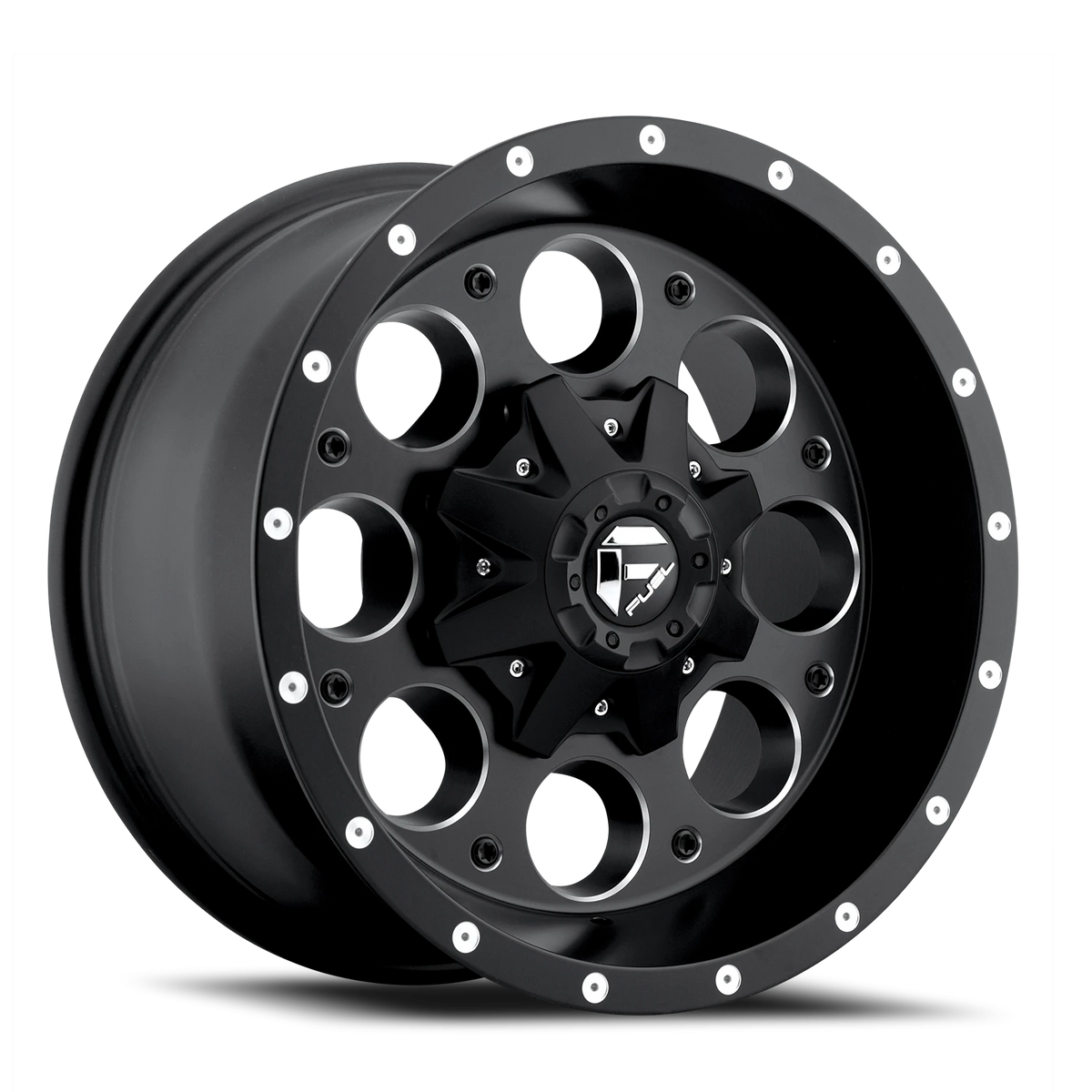 Fuel Revolver 16x8 +1 6x139.7mm 108mm Matte Black Milled