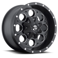Fuel Revolver 16x8" 8x165.1mm 125.2mm CB +1mm Matte Black Milled