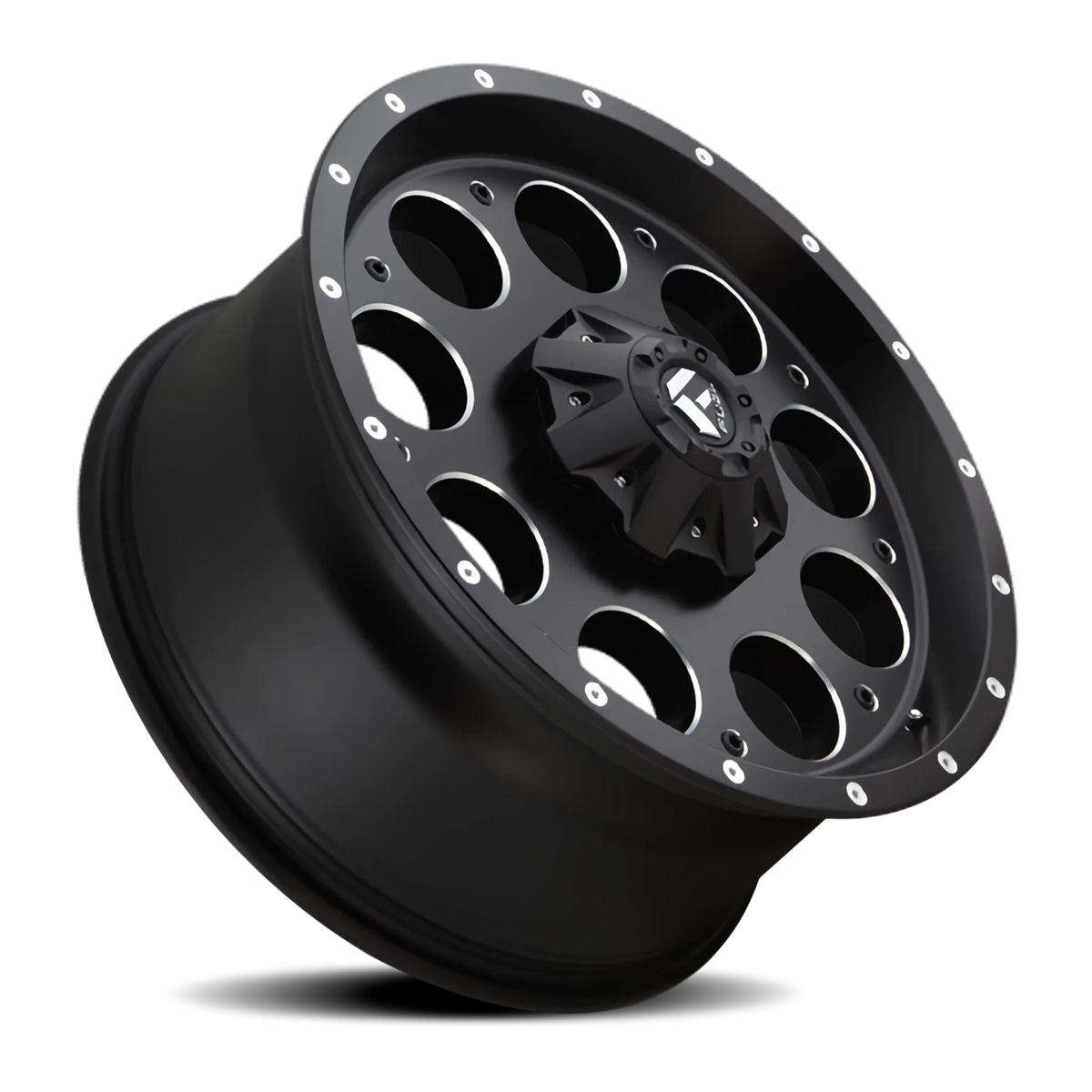 Fuel Revolver 17x9 -12 6x135mm 106.4mm Matte Black Milled
