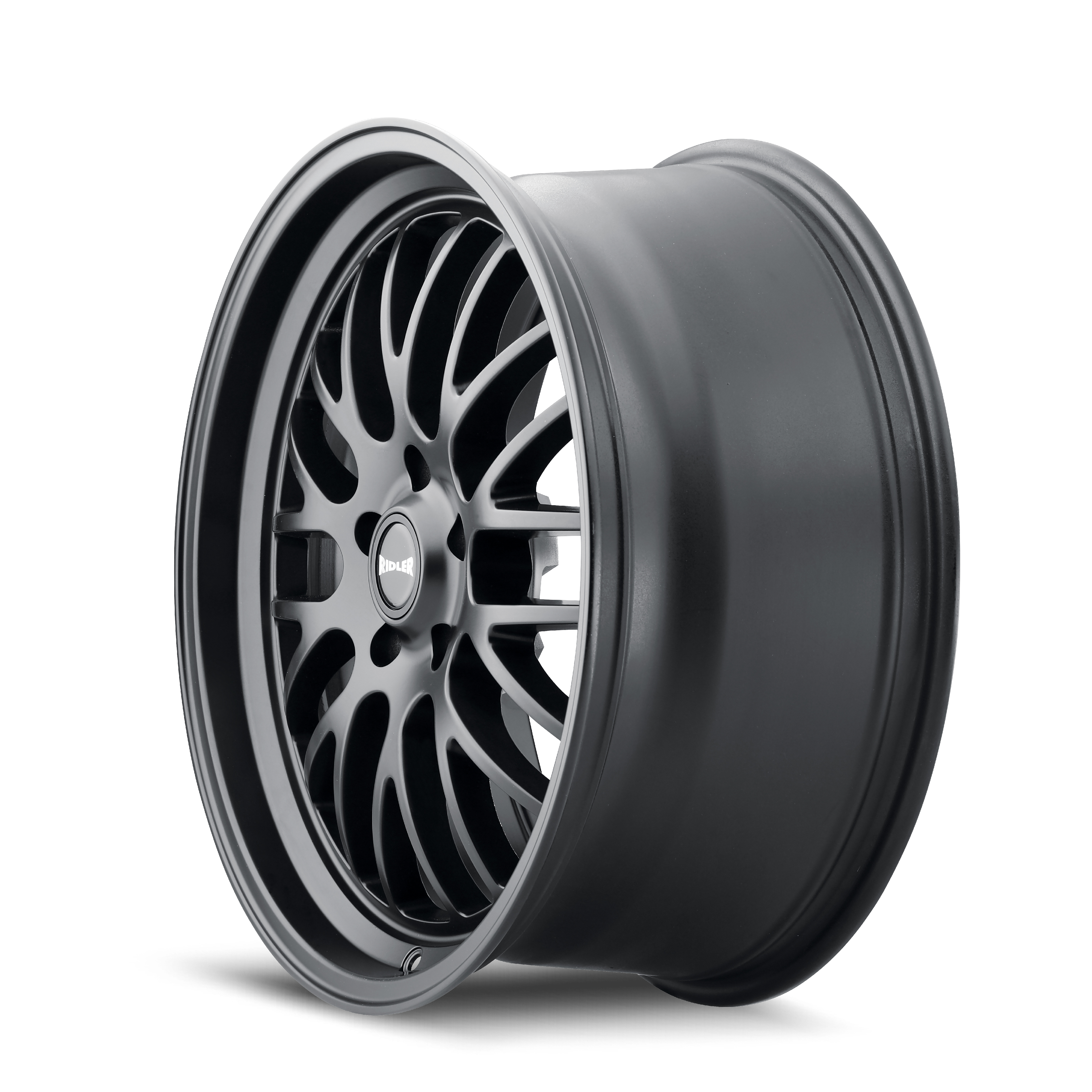 Ridler 607 20x10.5" 5x114.3mm 72.6mm CB +40mm Matte Black