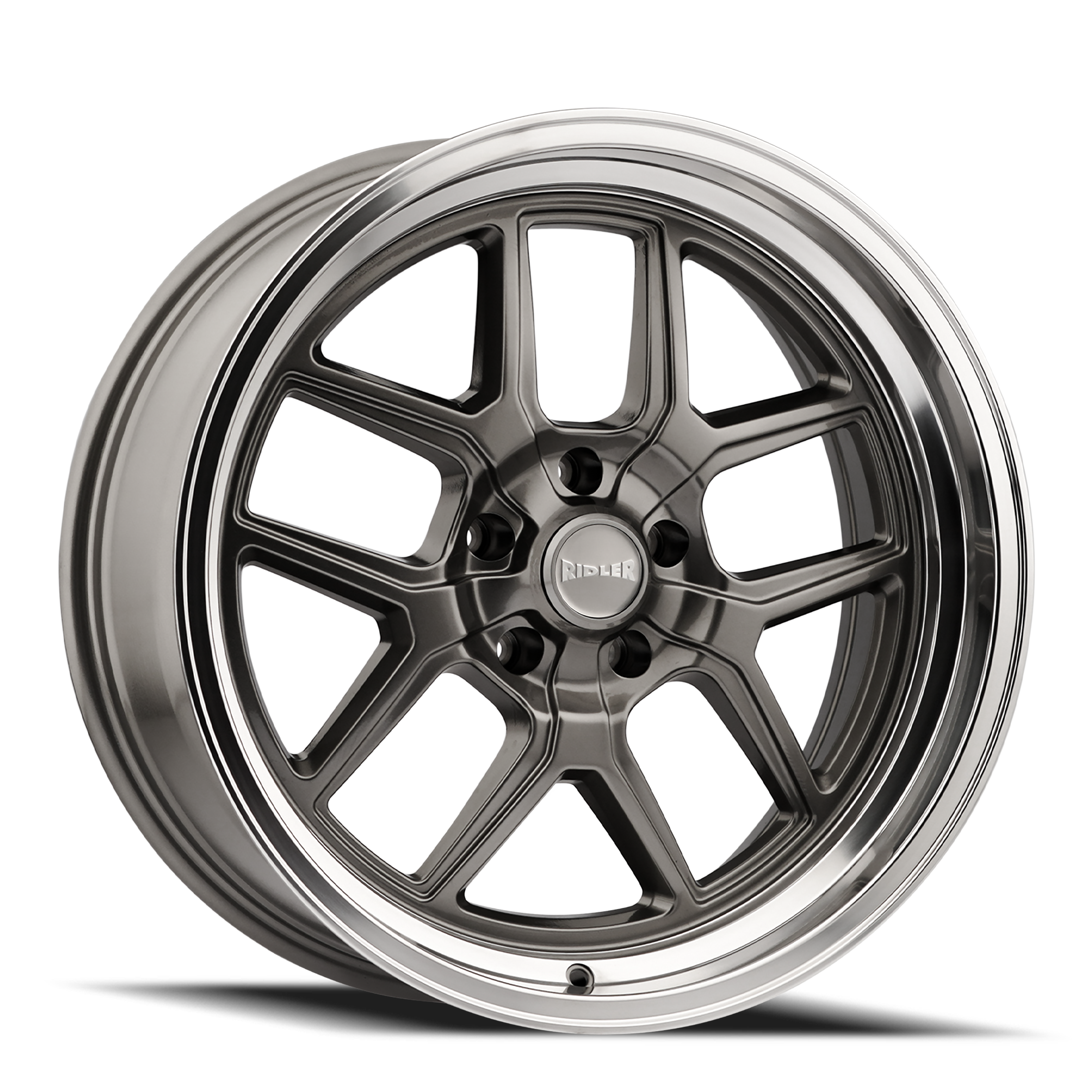 Ridler 610 20x8.5" 5x127mm 83.82mm CB 0mm Grey Polished Lip