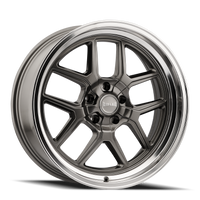 Ridler 610 17x7" 5x114.3mm 83.82mm CB 0mm Grey Polished Lip