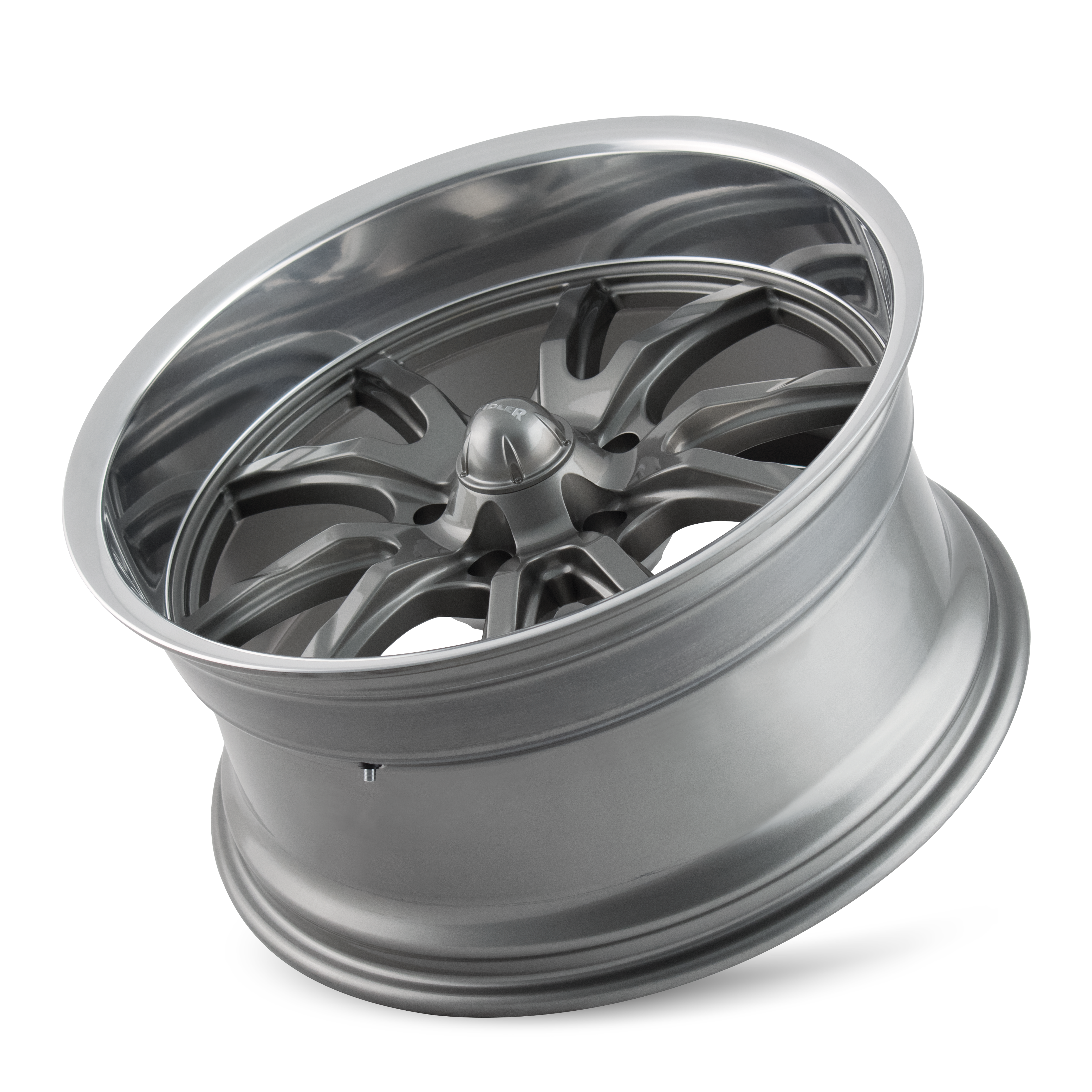 Ridler 650 17x8" 5x114.3mm 83.82mm CB 0mm Grey Polished Lip