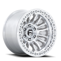 Fuel Rincon Beadlock 17x9" 6x139.7mm 106.1mm CB -38mm Machined Silver
