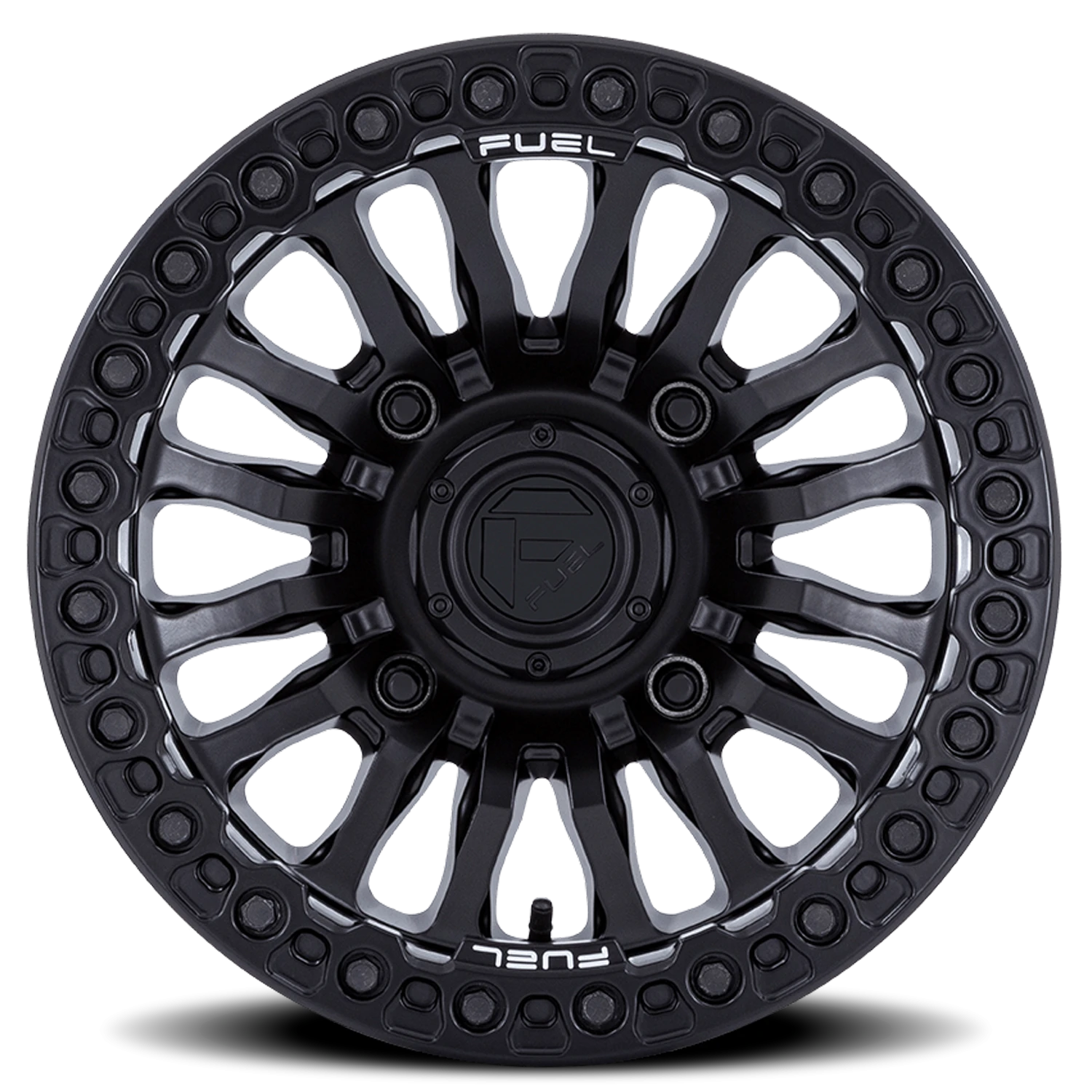 Fuel Rincon UTV Beadlock 15x7" 4x156mm 115.1mm CB +10mm Blackout