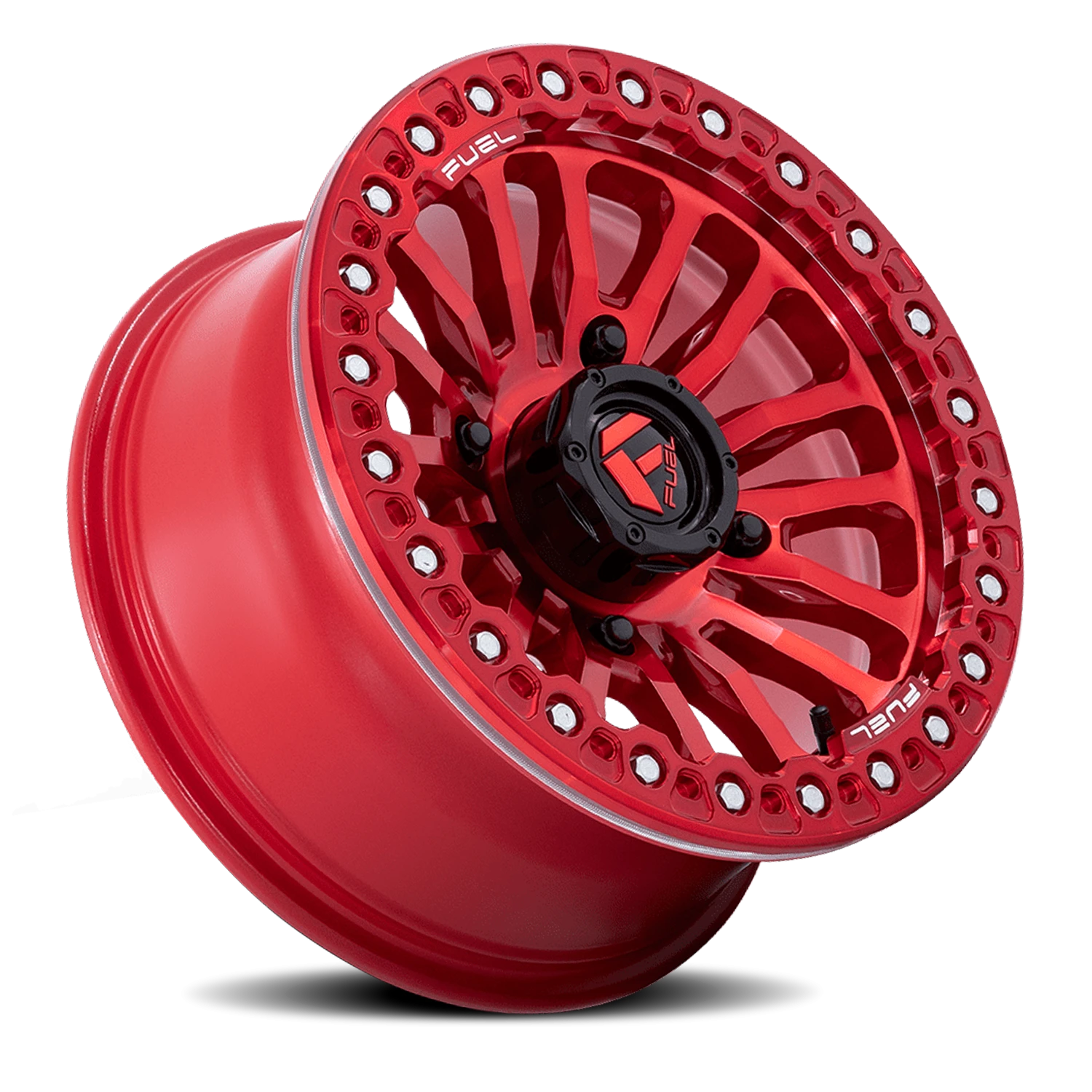 Fuel Rincon UTV Beadlock 15x7" 4x110mm 86mm CB +10mm Candy Red