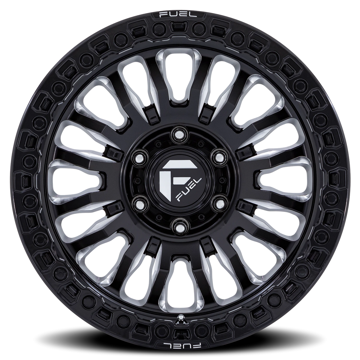 Fuel Rincon SBL FC857BE 17x9 -12 6x139.7mm 106.1mm Gloss Black Milled