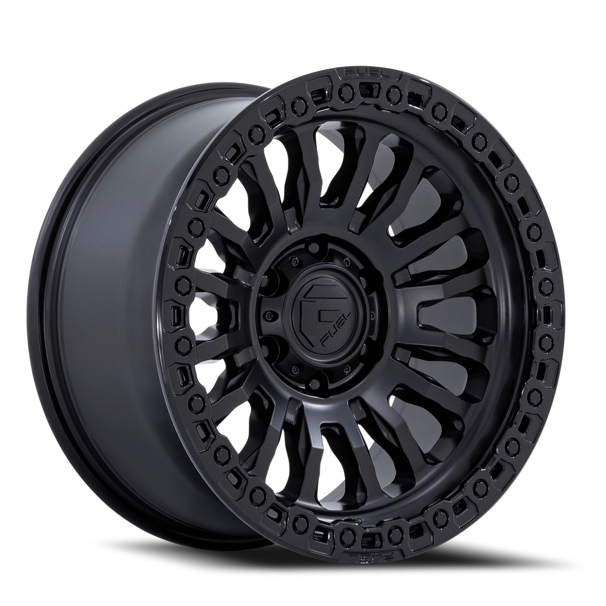 Fuel Rincon SBL FC857MB 17x9 +1 8x180mm 124.2mm Matte Black Gloss Black Lip