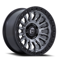 Fuel Rincon SBL FC857AB 17x9" 5x127mm 71.5mm CB -12mm Matte Gunmetal Matte Black Lip