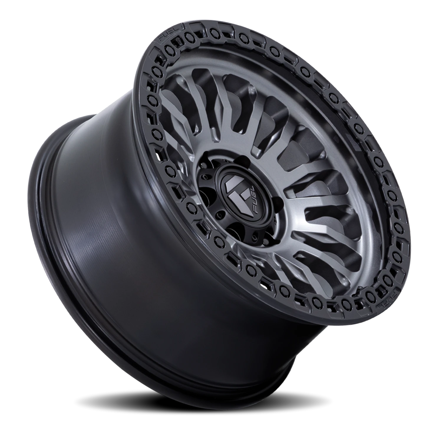 Fuel Rincon SBL FC857AB 20x10" 6x135mm 87.1mm CB -18mm Matte Gunmetal Matte Black Lip
