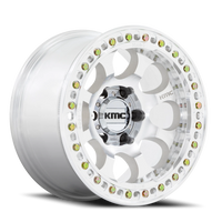 KMC Riot Beadlock 17x9" 6x139.7mm 108mm CB -38mm Machined Silver