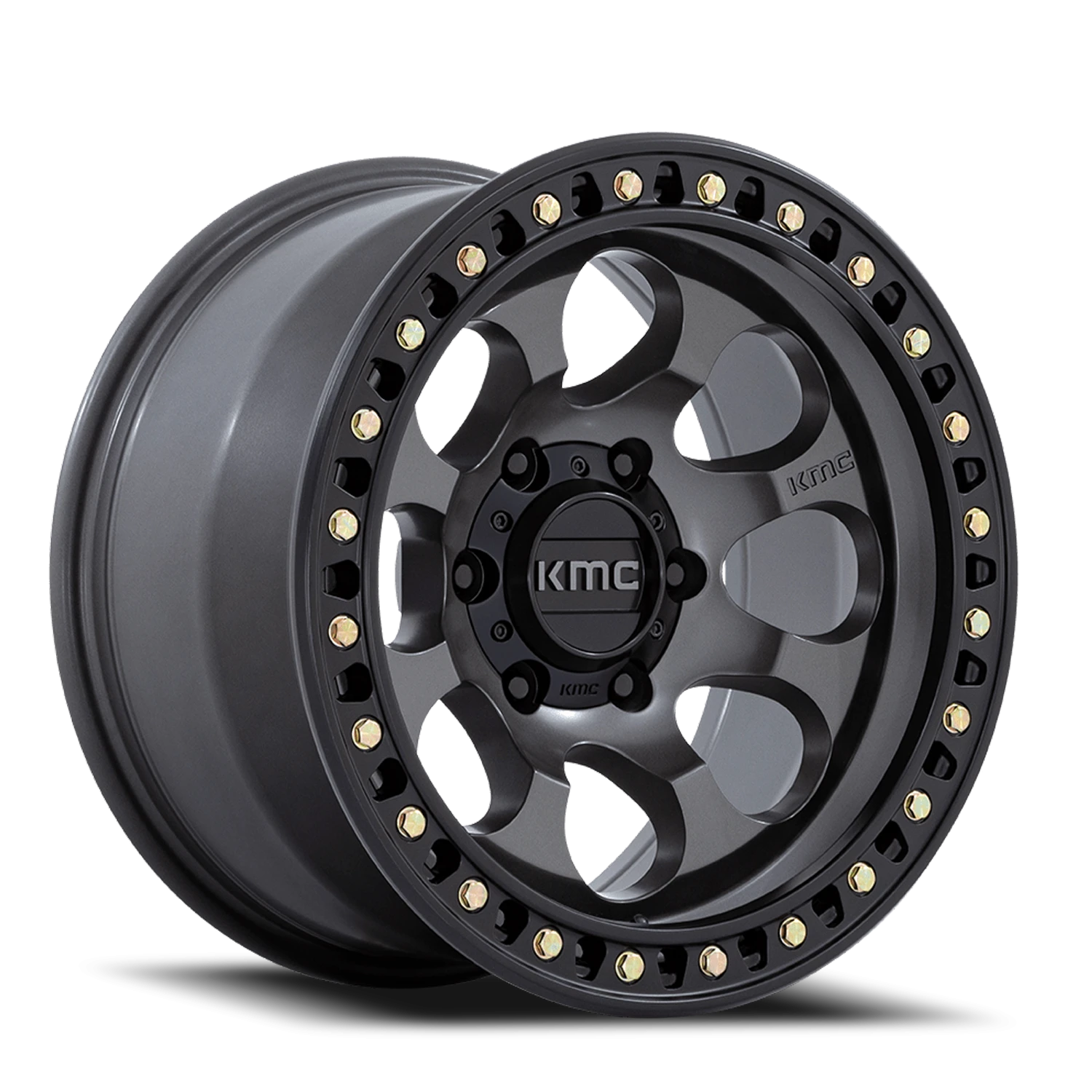 KMC Riot SBL 18x9" 5x127mm 71.5mm CB +18mm Anthracite Satin Black Lip