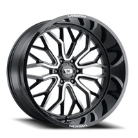 Vision 402 24x12 -51 6x139.7mm 106.2mm Gloss Black Machined Face
